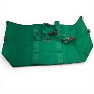 BRIC'S X-BAG Duffle Travel Tote Nylon w/Leather Trim Green 27.50"x18"x7" NWOT